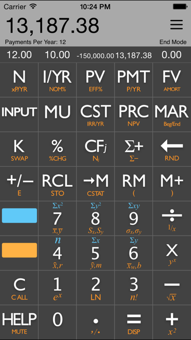 10bii Financial Calculator app screenshot 1