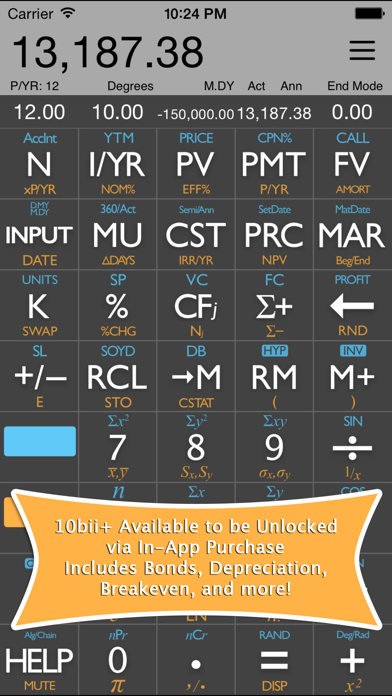 10bii Financial Calculator app screenshot 3