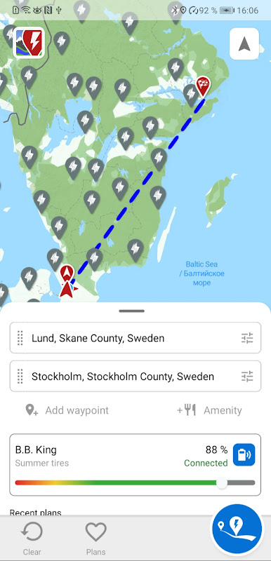 A Better Routeplanner (ABRP) app screenshot 2