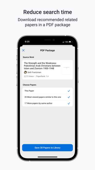Academia.edu app screenshot 2