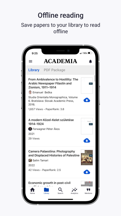 Academia.edu app screenshot 3
