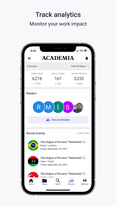 Academia.edu app screenshot 7