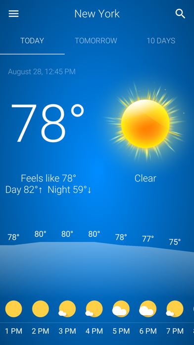 Accurate Weather App PRO app screenshot 1