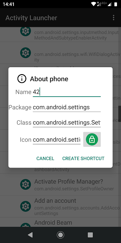 Activity Launcher app screenshot 2