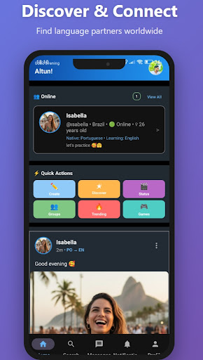ActuTalk: Language Exchange app screenshot 1