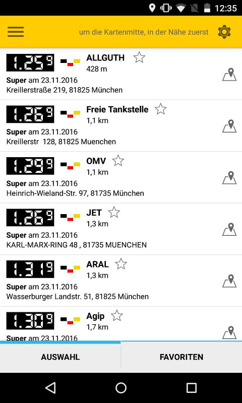 ADAC Drive: Tanken Laden Route app screenshot 1