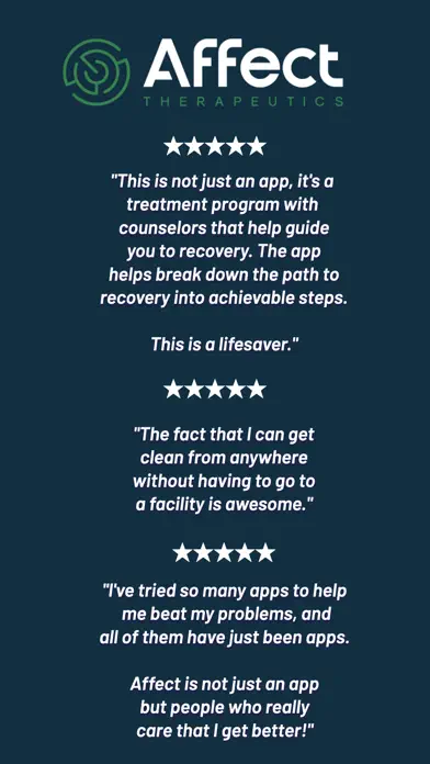 Affect: Addiction Recovery app screenshot 8