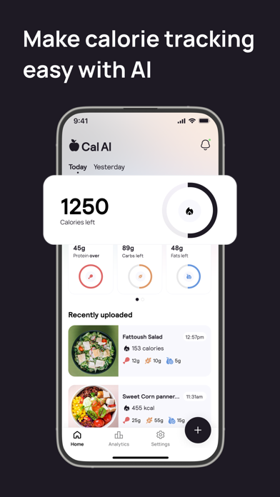 AI Calorie Counter – Appediet app screenshot 1