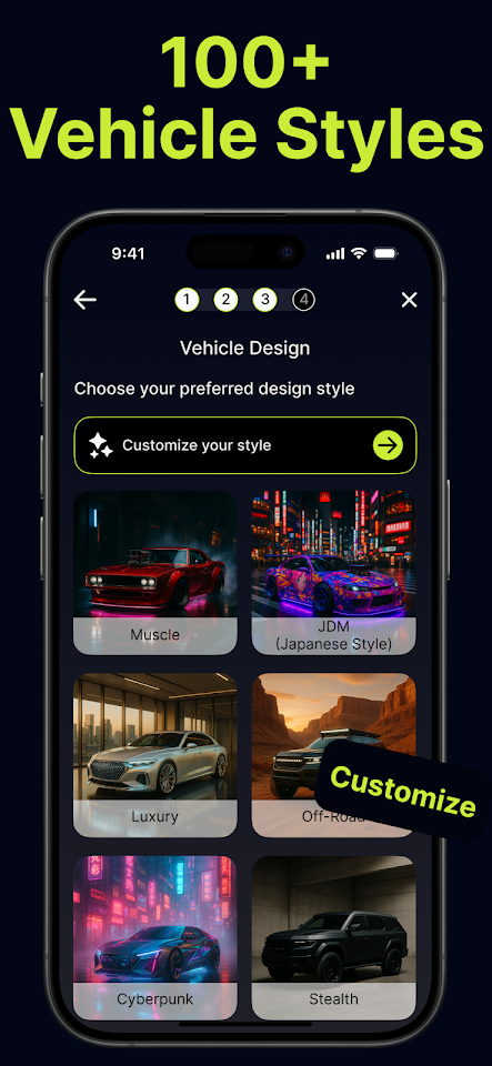 AI Car Designer Modify & Tune app screenshot 7