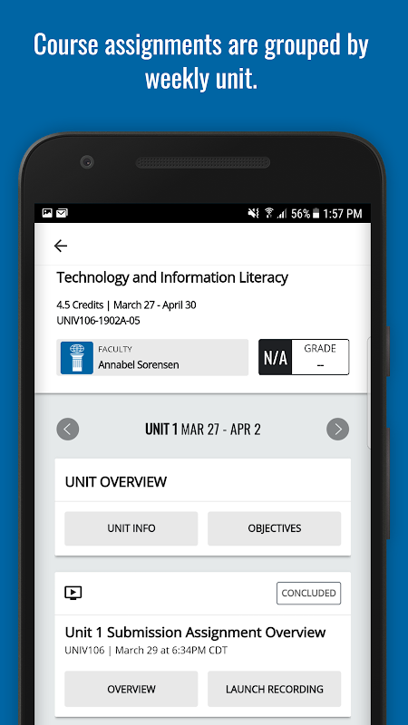 AIU Student Mobile app screenshot 2