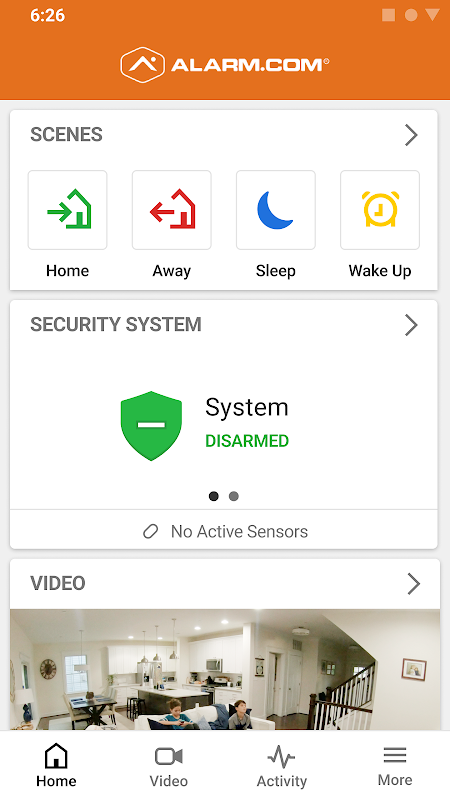 Alarm.com app screenshot 2