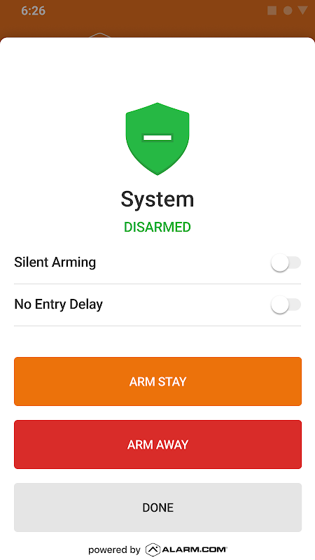 Alarm.com app screenshot 6