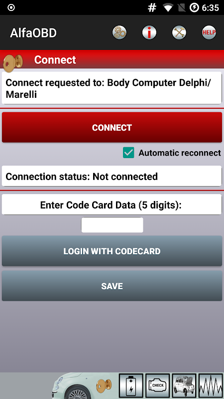 AlfaOBD app screenshot 2