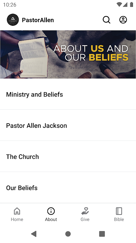 Allen Jackson Ministries app screenshot 2