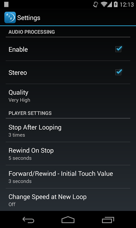 Amazing Slow Downer app screenshot 3