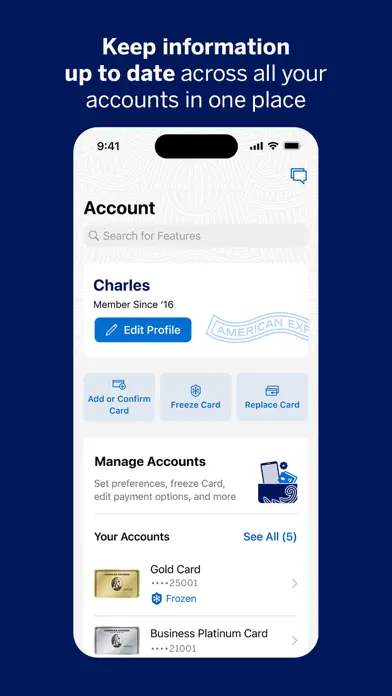 Amex app screenshot 4