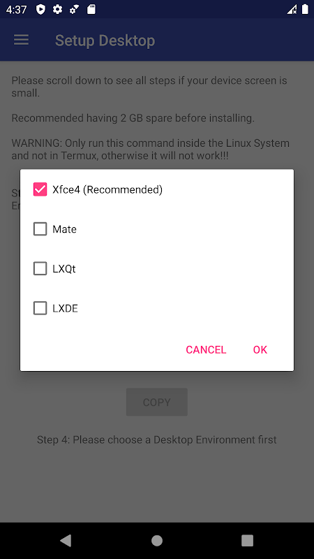 AnLinux – Run Linux on Android app screenshot 4