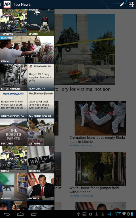AP News app screenshot 1