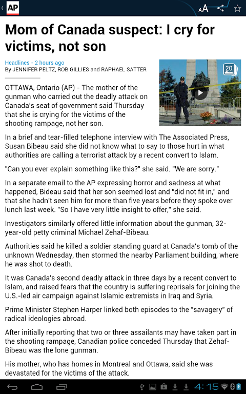 AP News app screenshot 4