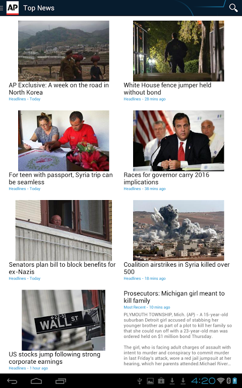 AP News app screenshot 5