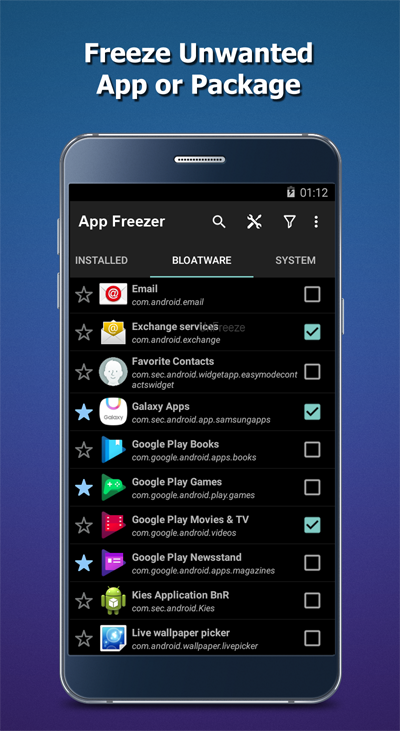 App Freezer app screenshot 1
