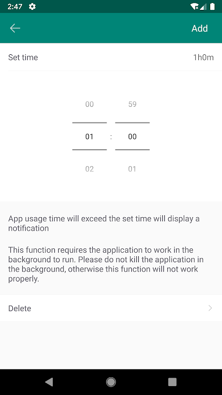 App statistics: App Usage app screenshot 7