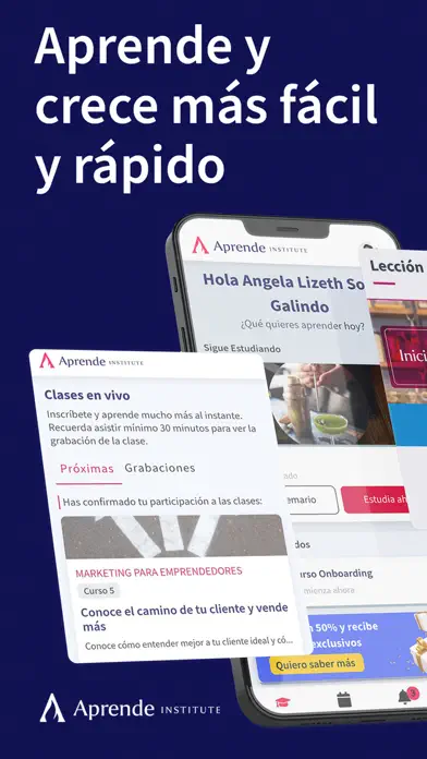 Aprende Institute app screenshot 1