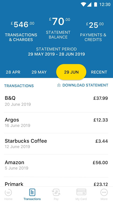 Aqua credit card app screenshot 4