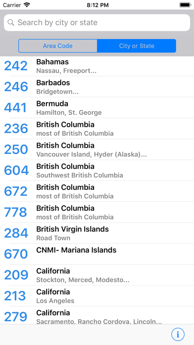 Area Code app screenshot 3