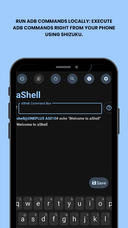 aShell – Your Local ADB Shell app screenshot 1