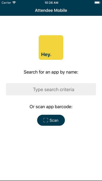 Attendee Mobile app screenshot 1