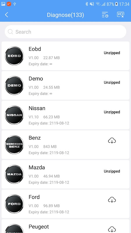 Autel MaxiAP200 app screenshot 1