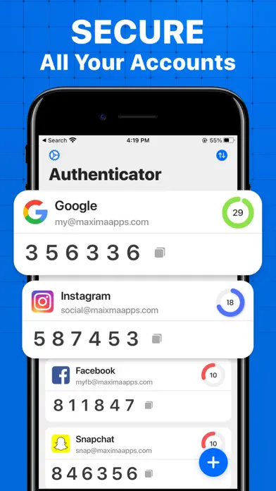 Authenticator Secure 2FA OTP app screenshot 1