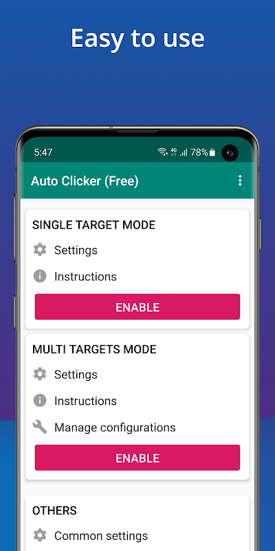 Auto Clicker app screenshot 1