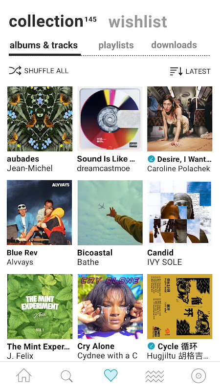 Bandcamp app screenshot 1