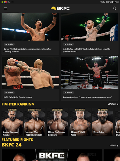 Bare Knuckle BKFC app screenshot 3