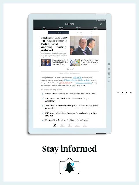 Barron’s: Investing Insights app screenshot 1
