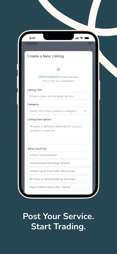 Barter Black app screenshot 4
