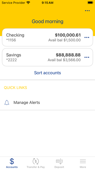 Beacon Bank Mobile app screenshot 2