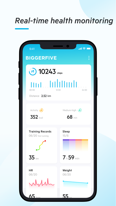 BIGGERFIVE app screenshot 1