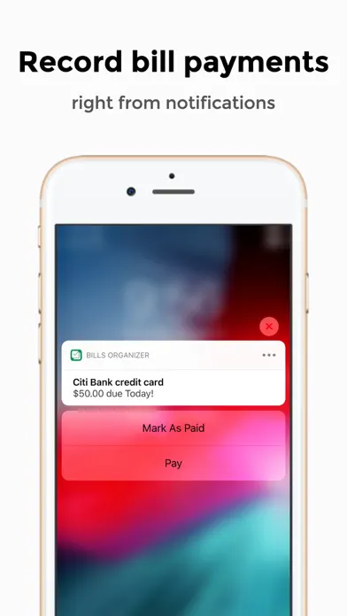 Bills Organizer with Sync app screenshot 4