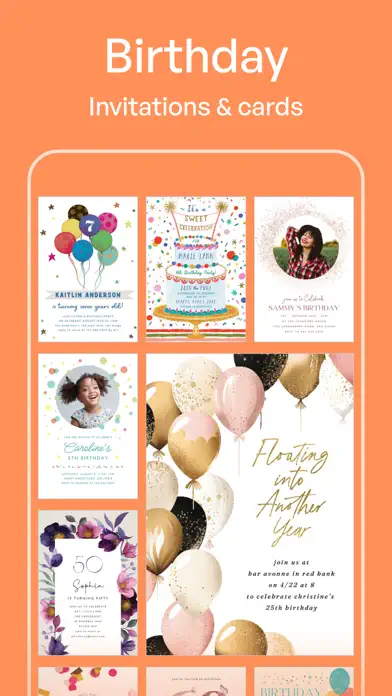 Birthday Invitation Card Maker app screenshot 3