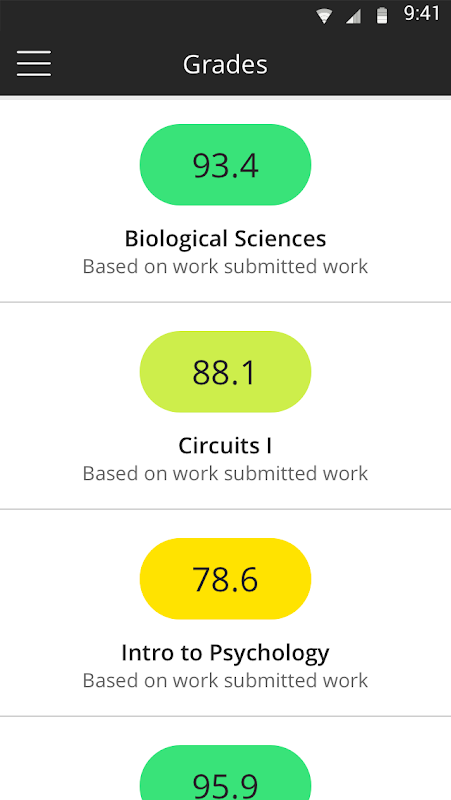 Blackboard Learn app screenshot 1