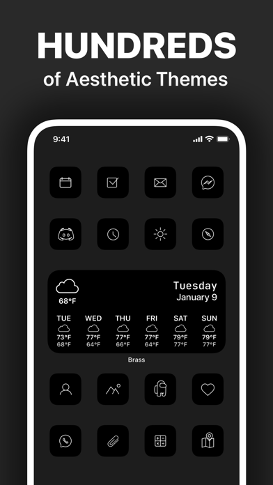 Blaze Dark Icon Pack app screenshot 5
