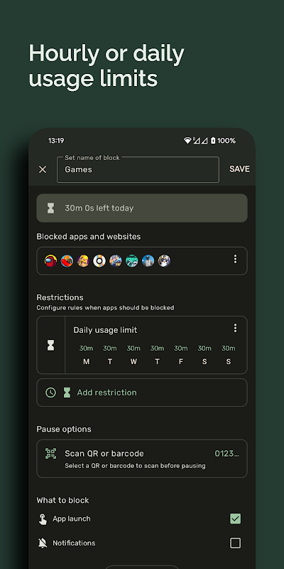 Block Apps & Sites | Wellbeing app screenshot 5