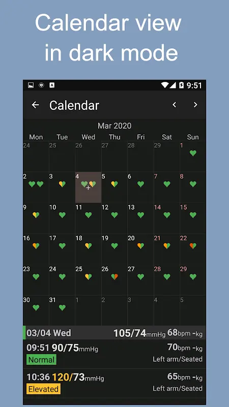 Blood Pressure Tracker app screenshot 8