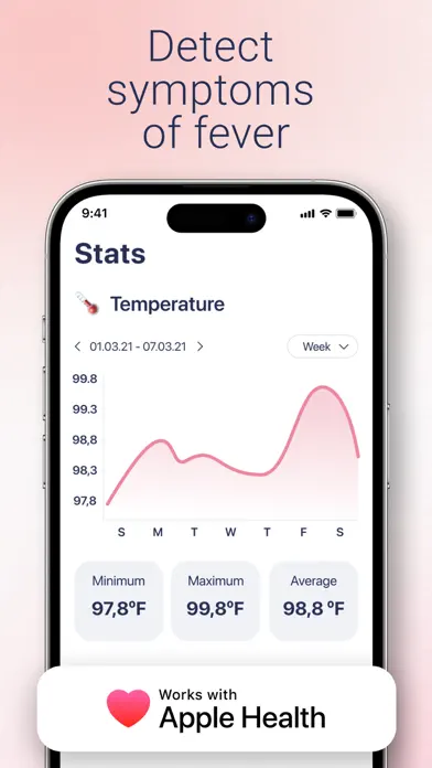 Body Temperature Fever Tracker app screenshot 3