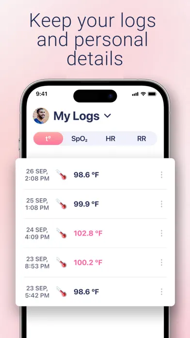 Body Temperature Fever Tracker app screenshot 4