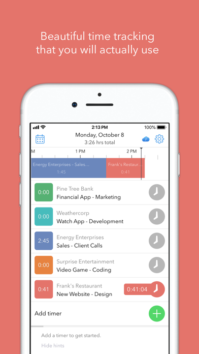 Boosted Time Tracker app screenshot 3