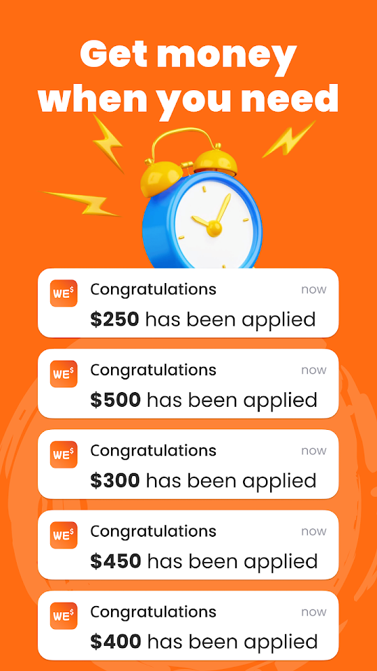 Borrow Cash Instantly WeDollar app screenshot 5
